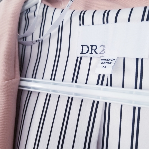 DR2 pink overcoat jacket trenchcoat - Picture 5 of 8